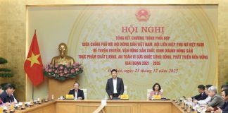 Sẽ có chương trình phối hợp mới giữa 3 chủ thể quan trọng về vận động sản xuất nông sản thực phẩm an toàn