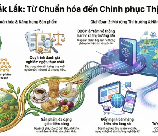 OCOP Đắk Lắk: Từ chuẩn hóa sản phẩm đến chinh phục thị trường