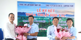 Cao su Chư Sê – Kampong Thom hợp tác toàn diện với Trung tâm Lâm nghiệp Nhiệt đới